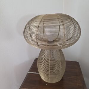 Aron Metal Wire Mushroom Table Lamp – Modern Industrial Weave Bedside Light

Ad